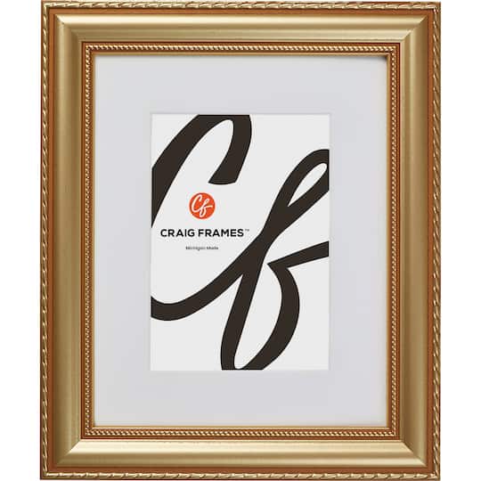 Craig Frames Victoria Gold Picture Frame with Mat